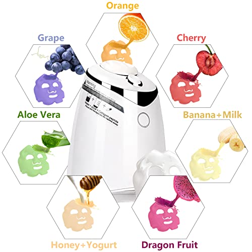 Ndllgof Fruit Face Mask Maker Machine - Diy Vegetable Facial Pack Machine Kit With Collagen Pills Smart Automatic Face Cream Beauty Making For Facial/Eyes Spa #TOP1