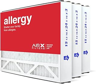 AIRx Filters 16x25x3 MERV 11 HVAC AC Furnace Air Filter Replacement for Air Bear Trion 255649-101, Allergy 3-Pack, Made in the USA