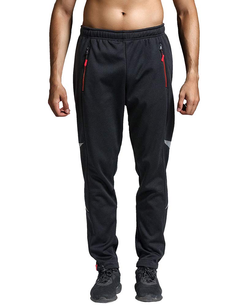 Pantaloni da Ciclismo con Cuscino Imbottito da Uomo Sportivi Antivento Traspirante Confortevole Invernali