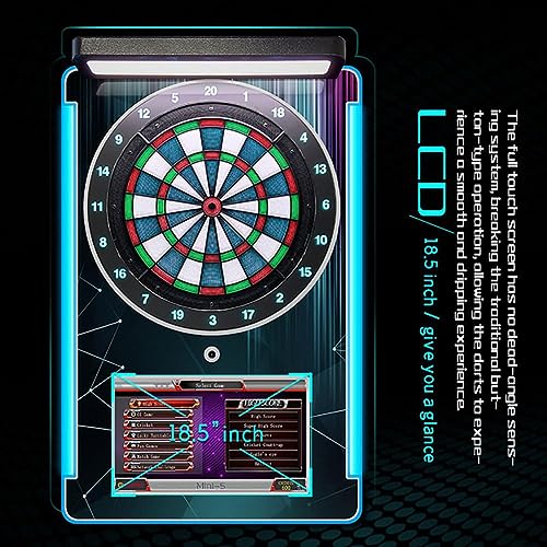 26 Game Electronic Dartboard, LED Soft Tip Darts Set, Dokładny system punktacji, Łatwy montaż na ścianie do domowej rozrywki, Poprawa koordynacji ręka-oko