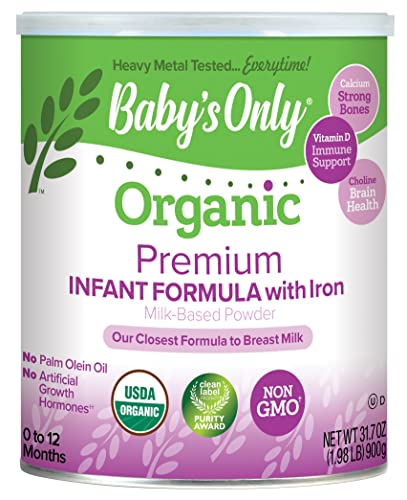 Baby's Only Organic Dairy Toddler Formula, | Non-GMO | USDA Organic | Clean Label Project Verified | Brain & Eye Health | Baby Formula Powder, 12.7 Ounce (Pack of 6)