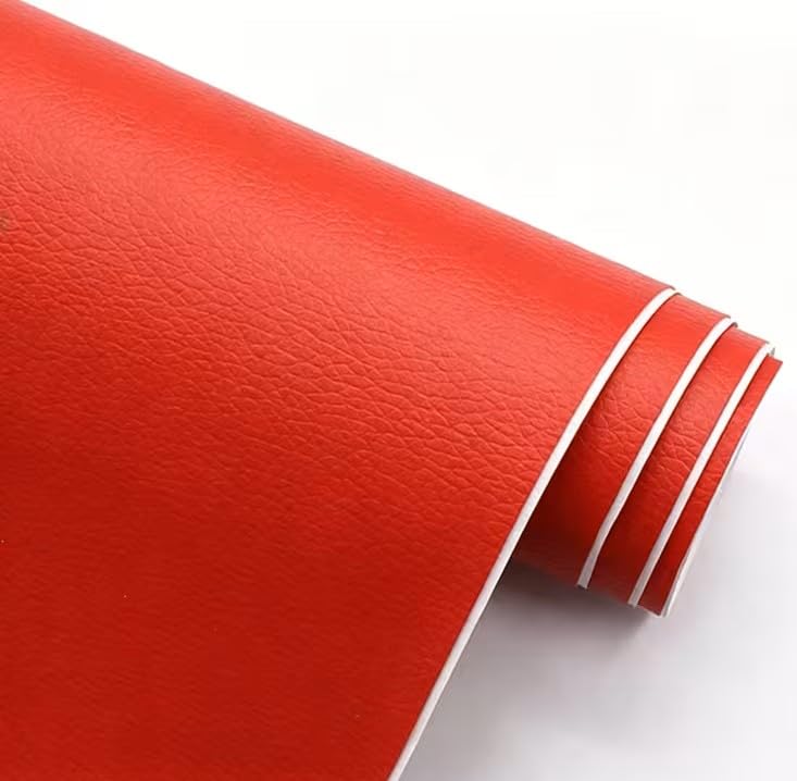 HAPPYMATES Large Self-Adhesive Faux Leather Repair Patch Suitable for Sofa-Office Chair-Motorcycle Seat-Car-Chair-Furniture Repair - Quick Fix Leather Repair Patch (Dark Maroon Leather 12x12) 3