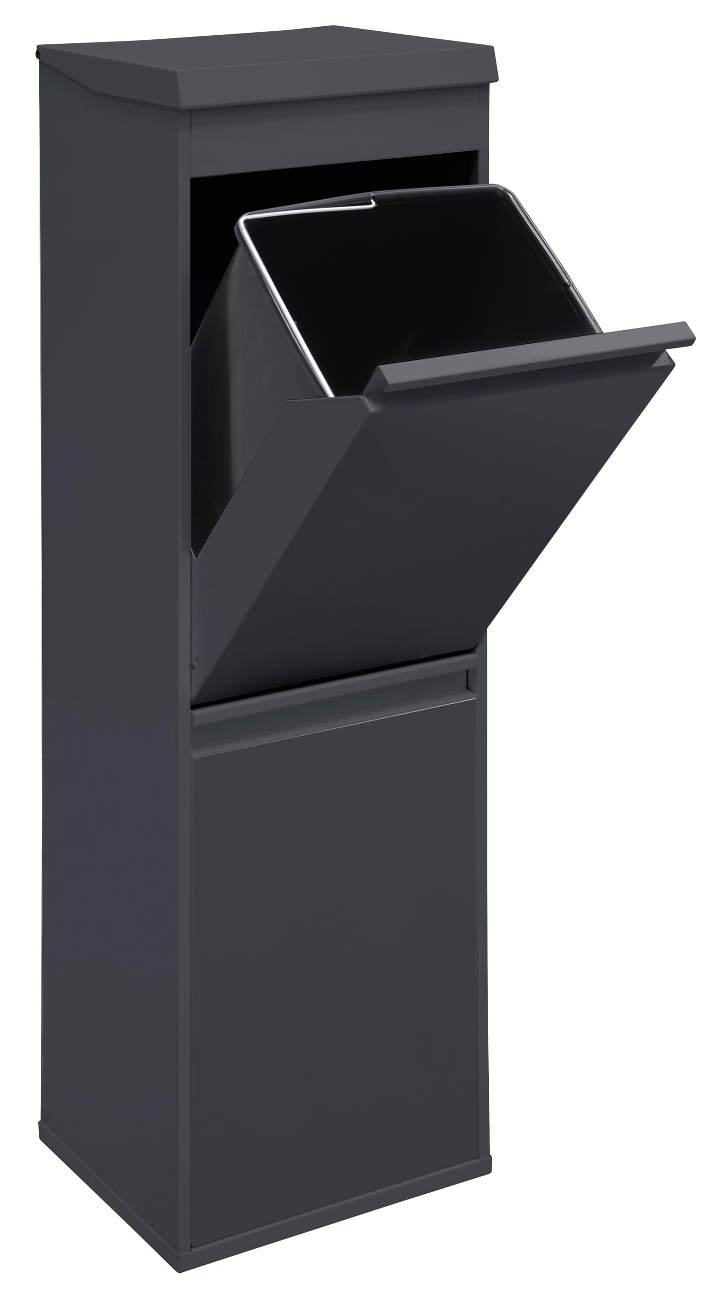 Arregui Top CR224-B Mülltrennsystem aus Stahl mit Aufbewahrungsbox mit Deckel – Bild 2