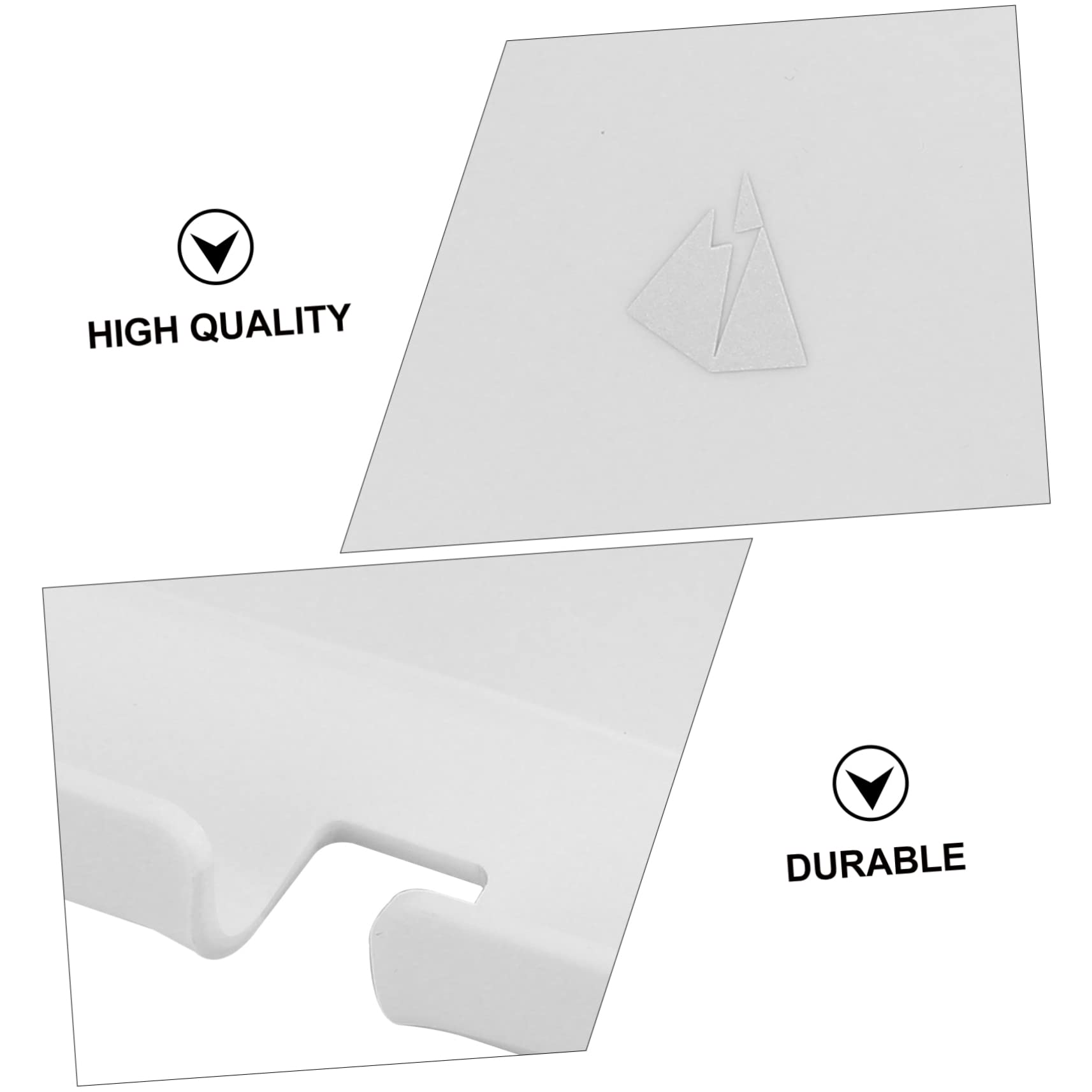 Uonlytech 2pezzi Supporto Telefonico Da Parete Acrilico Montaggio Senza Perforazioni Per Cucina e Camera Da Letto Compatibile Con Smartphone e Tablet Design Pratico e Durevole