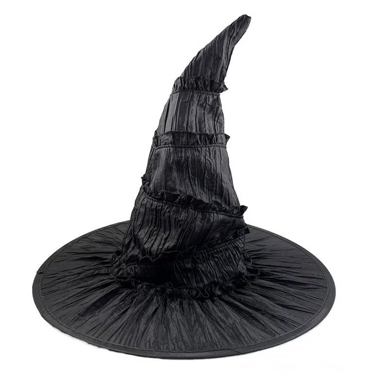 Topcosplay 3pcs Witch Hat Wizard Hat with Gloves Glasses Halloween costume Accessories (Hat Gloves Glasses set) - Image 3