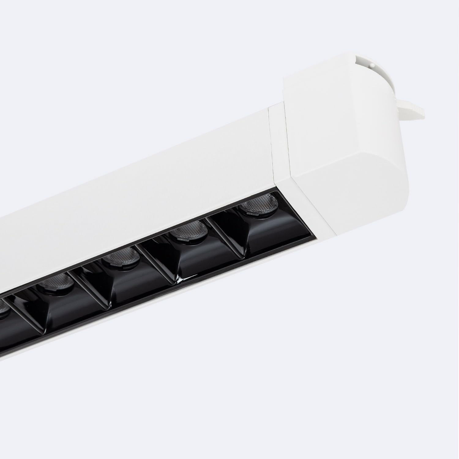 LEDKIA LIGHTING - Foco Carril Lineal LED Trifásico | 15W UGR13 | CRI>90 | Ángulo de Apertura 36º | Rotación 180º | Para Tiendas y Oficinas; Blanco 4000K; Aluminio