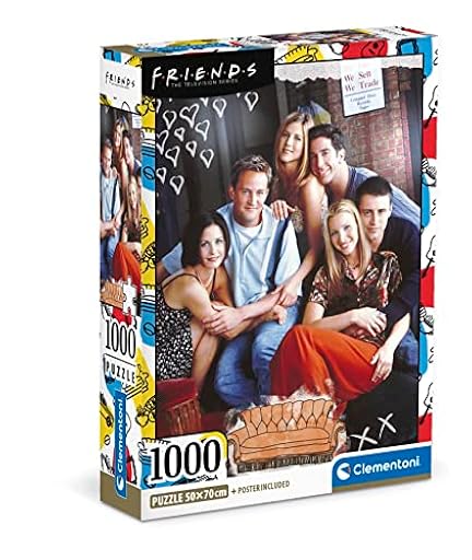 Clementoni - 39711 - Puzzle - Friends - 1000 Piezas - Puzzle para Adultos, Rompecabezas de películas Famosas, Fabricado en Italia | Ya disponible en tu tienda friki favorita! En mundofriki.es!