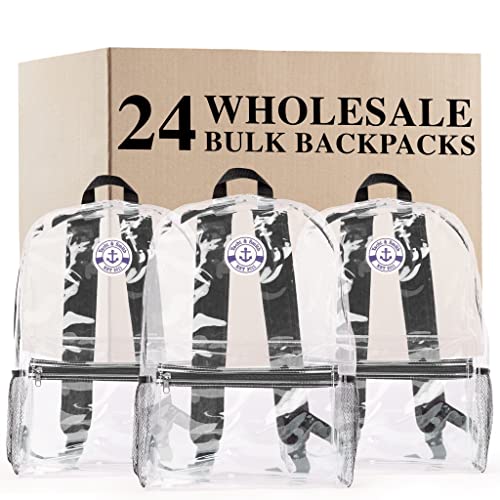 Yacht & Smith 24 Pack 17 Inch Wholesale Children's School Backpack - Bulk Water Resistant Knapsacks For School Age Kids4