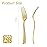 N9R 100PCS Gold Plastic Forks, Solid, Durable and Heavy Duty Gold Plastic Forks Disposable, Perfect Utensils for Parties, Weddings, Thanksgiving, Picnics, Christmas and Daily Use