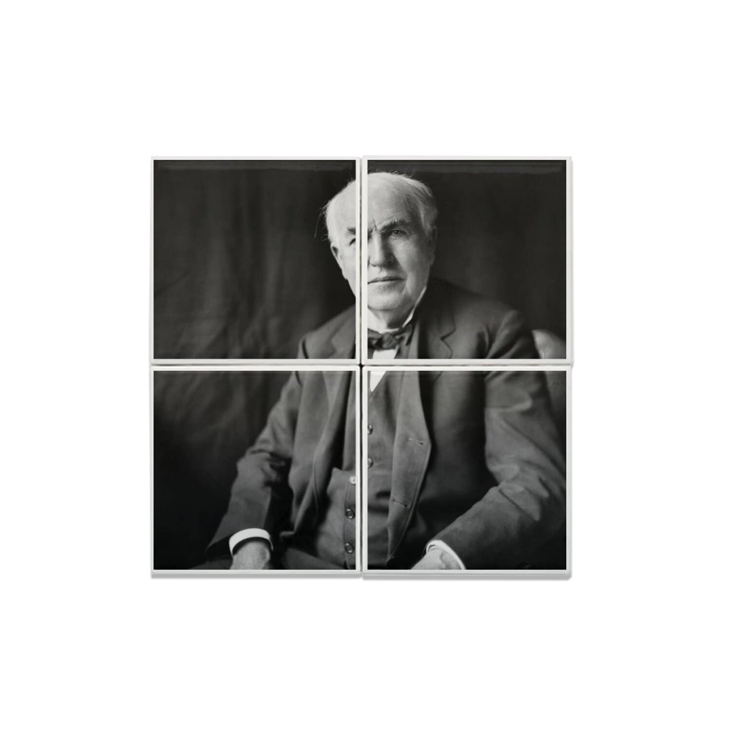 Carreaux céramique Thomas Edison tableau 40x40cm rétro - 4