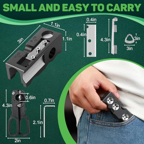 11-in-1 Pool Cue Tip Replacement Kit, Cue Tip Shaping Tool, Professional Cue Tip Repair Accessories, Suitable for tip Replacement and Shaping in Home, bar, Club, or Tournament Settings - Image 2
