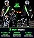 LED Belt Reflective Sash for Walking at Night,High Visibility Adjustable Night Running Safety Gear,Light Up Running Belt Reflective Gear with Phone Bag/Armband for Runners Walkers Men Women (Green)
