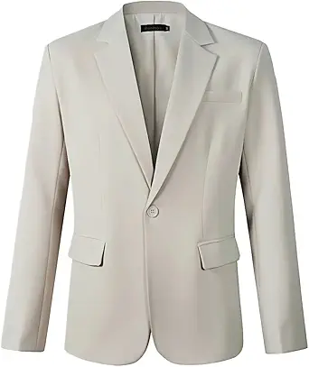 Beninos Mens Sport Coat Casual Blazer One Button Business Suit Jacket