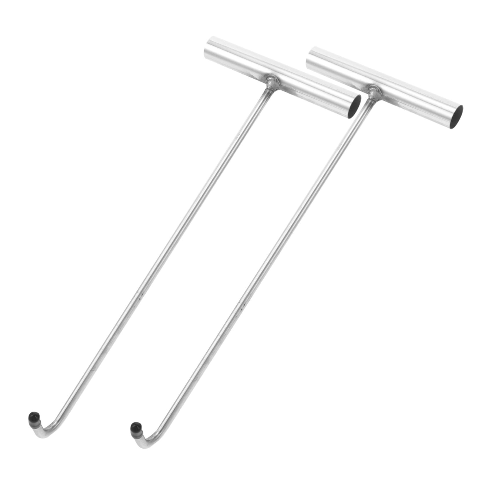 Alipis Sturdy Steel Manhole Cover Lifter Hook t Shape Pulling Hook for Roller Shutter to Use