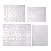 Cheriswelry 4 set di puzzle vuoto rettangolo sublimazione puzzle di trasferimento di calore puzzle artigianato per progetti fai da te Natale matrimonio festa di compleanno
