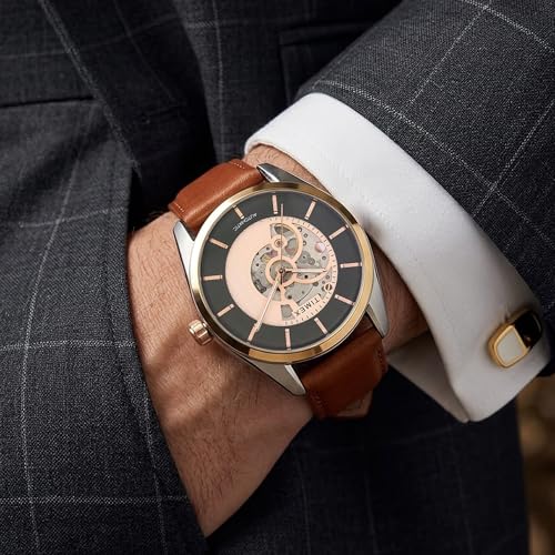 Image of TIMEX Round 44mm Black Dial Automatic Men Watch - TWEG17503