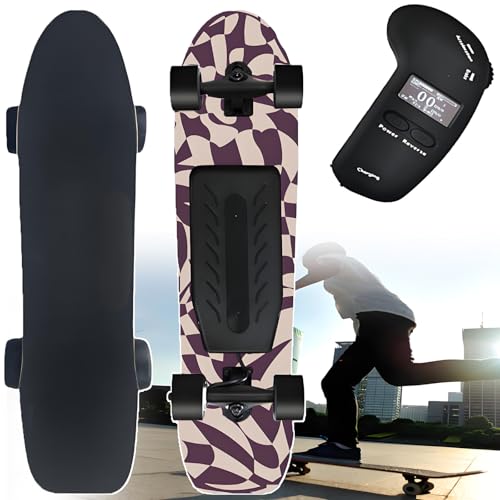 Skateboard elettrico professionale per adolescenti e adulti, motore senza spazzole da 24 km/h, portata 25 km, ricarica rapida 2 ore, ruote per tutti i terreni, capacità 150 kg, telecomando a 4