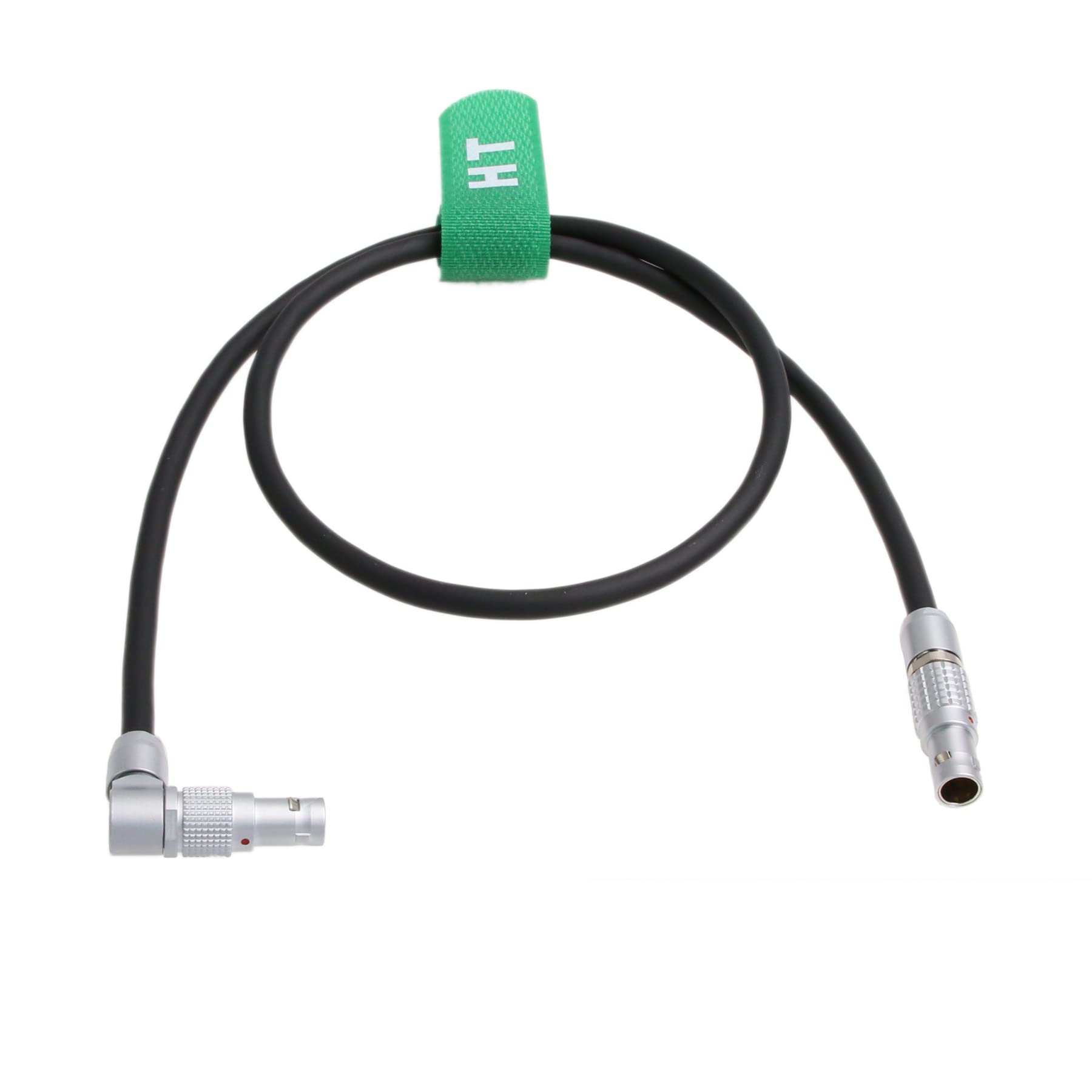 Cable de 2 pines para ARRI Alexa HangTon de 12V con codo en ángulo de 60 cm para Teradek 5