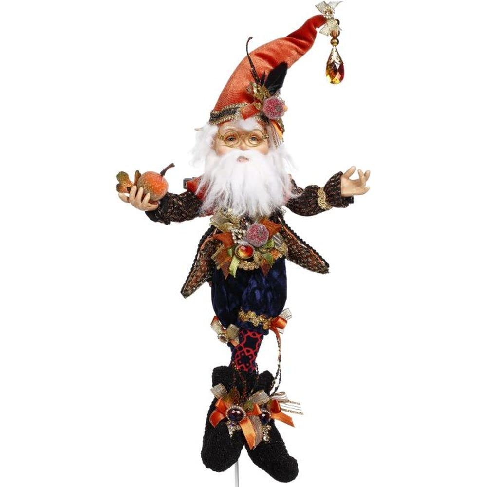 Mark Roberts Fall 2023 North Pole Jack O' Lantern Elf, Small - 13.5 Inches