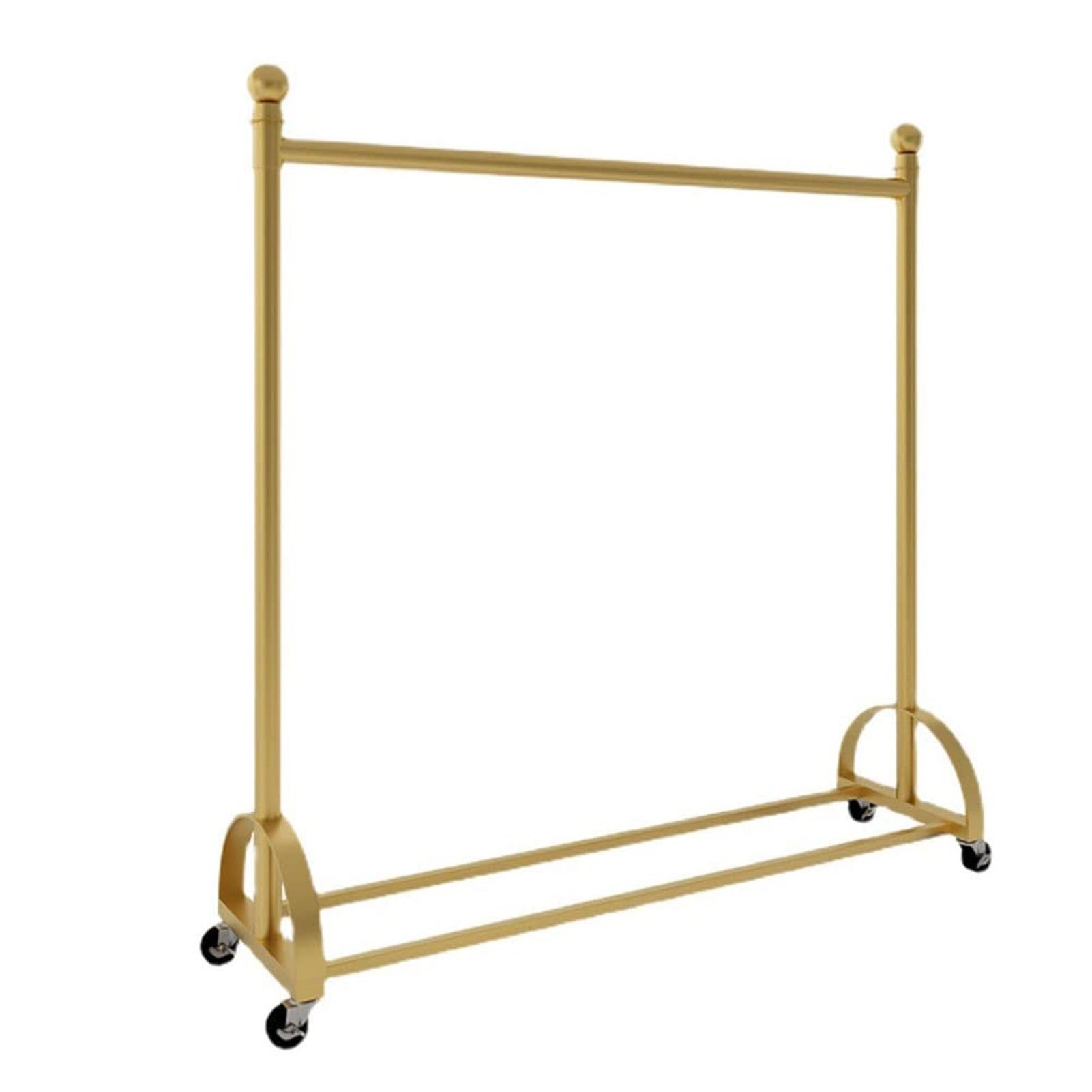 WHTDEDIANGarment Rack CJHYSMD Metal Clothing Rack On Casters, Clothes Garment Coat Rack For Hanging Clothes, Coats, Skirts, Shirts, Sweaters, For Fitting Rooms, Offices, Retail Stores