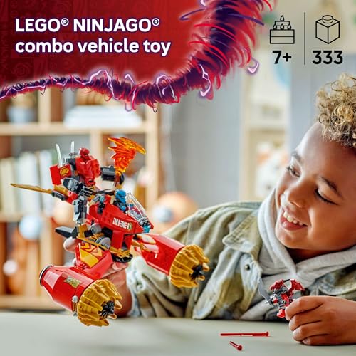 LEGO NINJAGO Kai's Mech Storm Rider Action Figure - Pretend Play Building Toy for Boys and Girls, Ages 7+ - Ninja Toy for Kids with 3 Minifigures - Gift Idea for Birthdays - 71830 - image 2