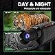 Digitales Nachtsichtgerät Monokular für 100% Dunkelheit,Weitentfernung Nachtsicht Monokular, Infrarot Nachtsichtbrille für Jagd und Camping, mit Foto- & Videoaufnahme (32GB SD-Karte)