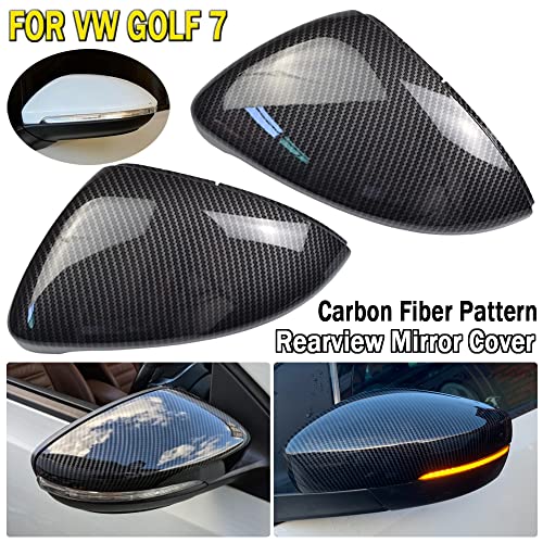 Couvre-rétroviseurs Golf 7 look carbone idéal pour rassemblements auto