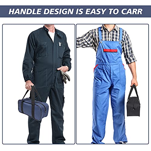Small Tool Bag, 2 Pcs Tool Pouch Bag, Wide Open Mouth Small Tool Box Organisers, Water-resistant Muti-Purpose Tote Tool Bags, Heavy Duty Toolbag for Tools Storage, Tool Gifts for Men (Blue + Black) 5 Small Tool Bag, 2 Pcs Tool Pouch Bag, Wide Open Mouth Small Tool Box Organisers, Water-resistant Muti-Purpose Tote Tool Bags, Heavy Duty Toolbag for Tools Storage, Tool Gifts for Men (Blue + Black) - Image 5