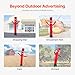 VEVOR Inflatable Tube Man Set, 10 ft Tall Wacky Waving Inflatable Tube Guy with 9/10 HP Blower, PP Shell IPX3 Waterproof Blower Fan, for Outdoor Advertising Business Store Party