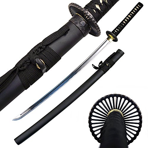 Ace Martial Arts Supply Classic Handmade Samurai Katana Sharp Sword-Musha (Empire Wheel Tsuba)