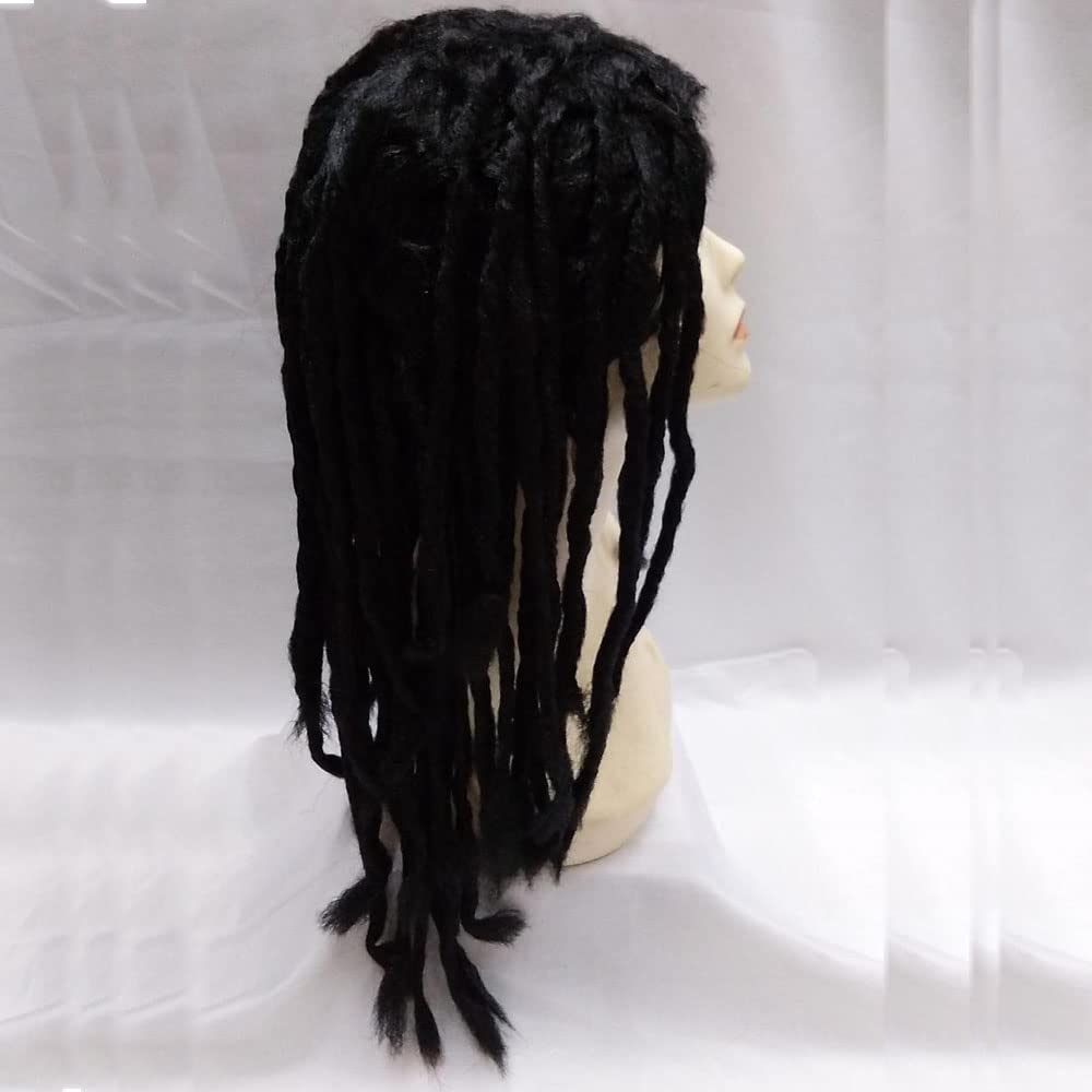 Dreadlock Wig Dreads Wigs Reggae Wig Cosplay Wigs for Halloween Costume (Black) - Image 2
