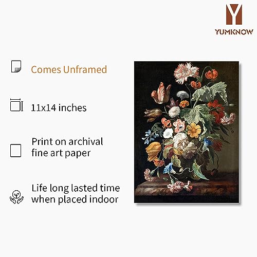 Yumknow Vintage Flower Still Life Picture Living Room thumb #1