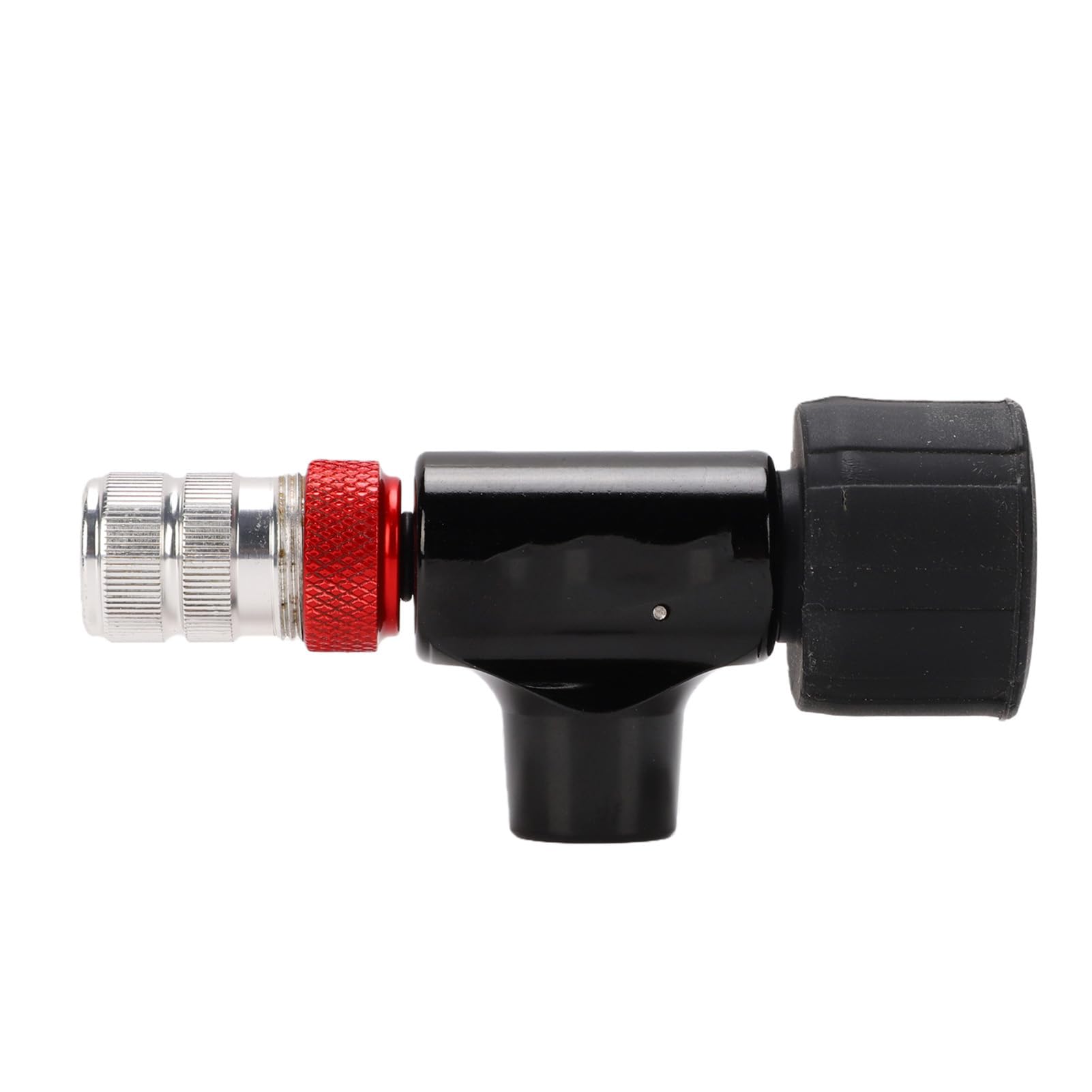 Annadue Gonfiatore per Pneumatici per Bici a CO2 con Manometro, Pompa Ad Aria Portatile per Pneumatici per Bicicletta, Compatibile con Cartuccia da 12g/16g/18g/25g, Lega di Alluminio CNC, Valvola,