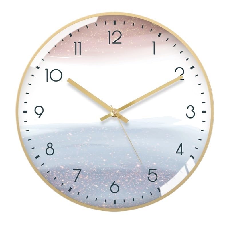 Horloge murale silencieuse XJBTBA pour salon et chambre