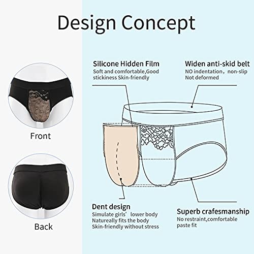 Lervanla Hiding Gaff Panty Crossdresser Underwear Transgender For Men Tucking Panties3