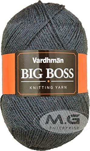 Image of Bigboss Mouse Grey 600 GMS Wool Ball Hand Knitting Wool /Art Craft Soft Fingering Crochet Hook Yarn, Needle Knitting Yarn Thread Dyed-L Art-AJE