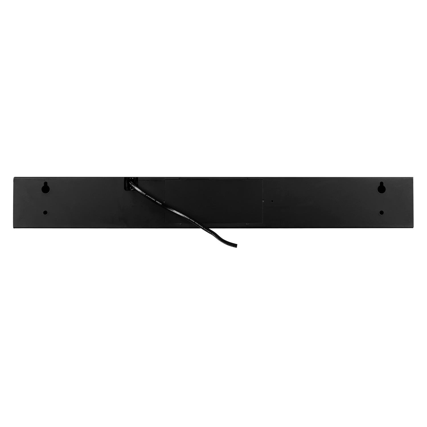 Klarstein UW60BL Wandmontage Dunstabzugshaube, Unterbauhaube, Abzugshaube, Wandhaube, Energieeffizienzklasse C, 60 cm, Abluft- / Umluftbetrieb, bis zu 210 m³/h max. Abluftleistung, Edelstahl, schwarz