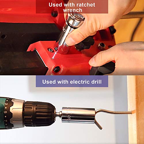 Universal Socket Tools Gifts for Men/Multi-Function Professional (7mm-19mm) Socket Tool Sets with Power Drill Adapter and socket wrench 3Pcs, Tool for Men, Boyfriend, DIY Handyman