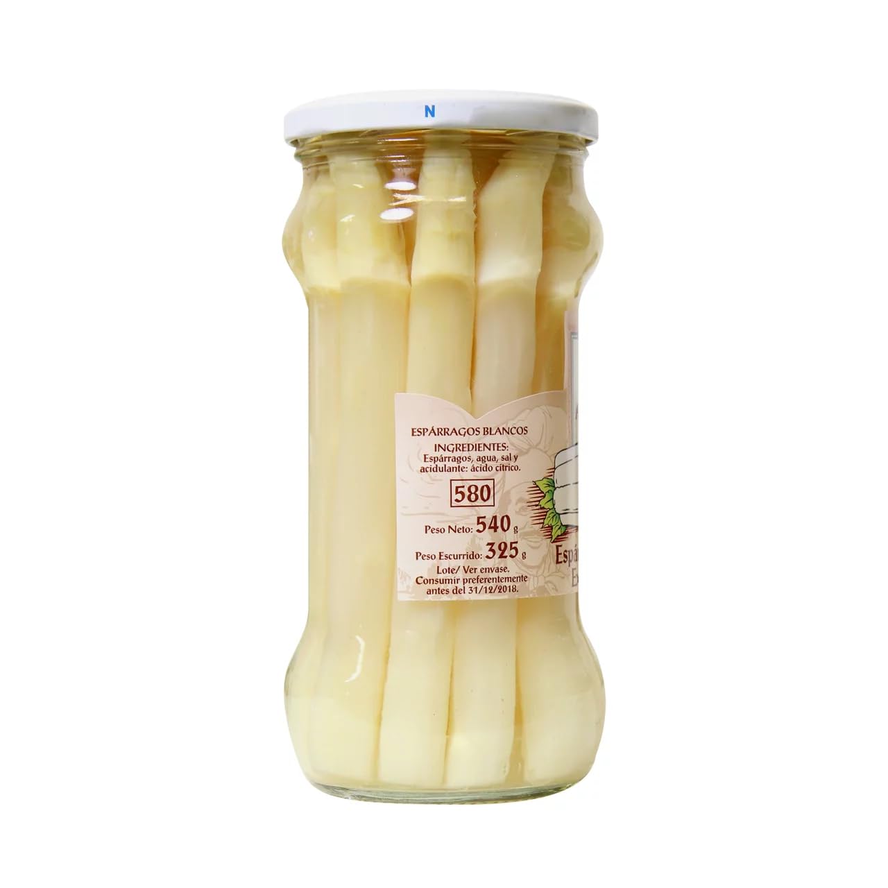ALTA COCINA Weißer Spargel 9/12 Stück 325 g Glas 2er Pack