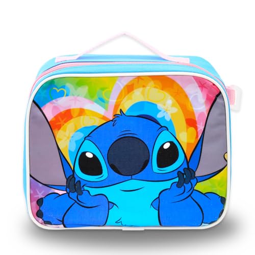 Disney Lilo and Stitch Backpack with Lunch Bag for Girls - Bundle with Backpack, Lunch Box, Water Bottle, Stickers, More | Stitch School Bag Set for Kids3