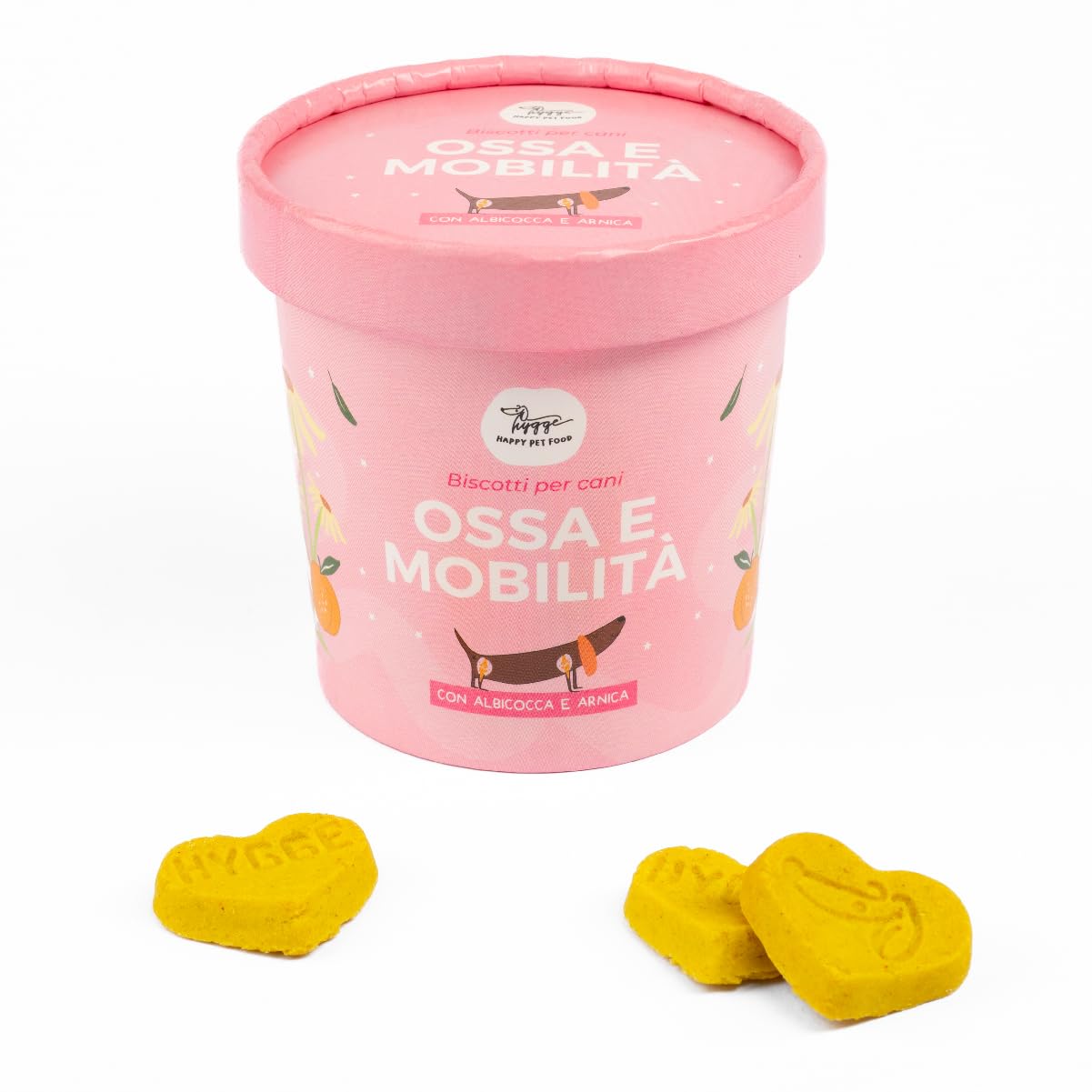 Hygge Galletas para perros para el pelo, contra la dermatitis | Rico en grosella negra para un manto luminoso y saludable | Snack para perros funcional sabor grosella | 100 g | Alimento complementario