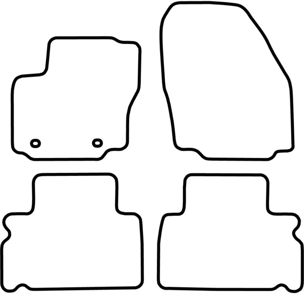 AUTO-STYLE AutoStyle Set velour car mats compatible with Ford Galaxy 2006-2011 (5 persons)