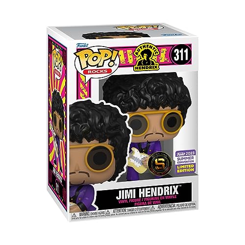 Funko Pop! Rocks: Purple Jimi Hendrix (SDCC’23), Figurine en Vinyle à Collectionner – 70284 - Les Beatles, Paul McCartney, John Lennon, RIngo Starr, George Harrison Funko Pop! Rocks: Purple Jimi Hendrix (SDCC'23), Figurine en Vinyle à Collectionner – 70284 – Image 4