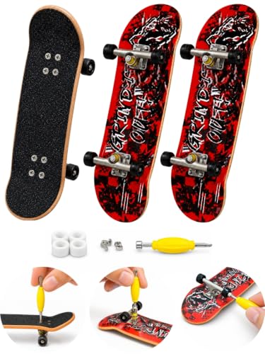 Image of CLA6 Fingerboard Kit | Complimentary Tool, Extra Wheels and Screws | Durable ABS Deck for Rough Use | Safe Sandpaper Grip Tape | Lightweight Non-Bearing Wheels |