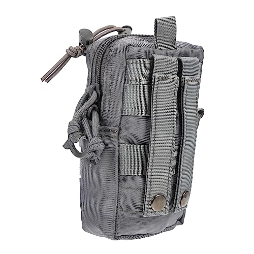 JOINPAYA Bolsa De Botella Multifuncional Botella De Agua Bolsa De La Cintura Cámping Portátil Exterior Deportes Cabestrillo Hombro Bolsa Cintura Bolsa De Utilidad Gris Tela Oxford