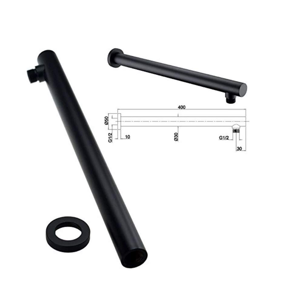 Duschset mit Handbrause, verdecktem Thermostatkopf, schwarzer Regendusche, langlebig