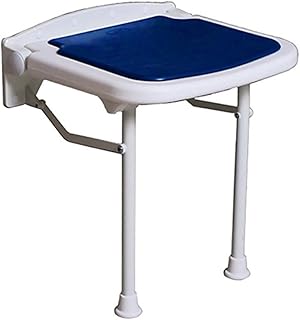 Taburetes de Ducha, Plegables, de aleación de Aluminio, para Embarazadas, Ancianos, discapacitados, Antideslizantes, Altura Ajustable, Asiento de baño, Color Azul