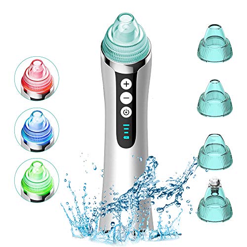 Preisvergleich Produktbild Mitesserentferner - NBPOWER Porenreiniger Mitesser Entferner Sauger Porensauger Blackhead Remover USB Aufladung mit 4 Austauschbaren Reinigungsaufsätzen und 3 Beauty-Lichter Pflege [2020 Verbesserte]