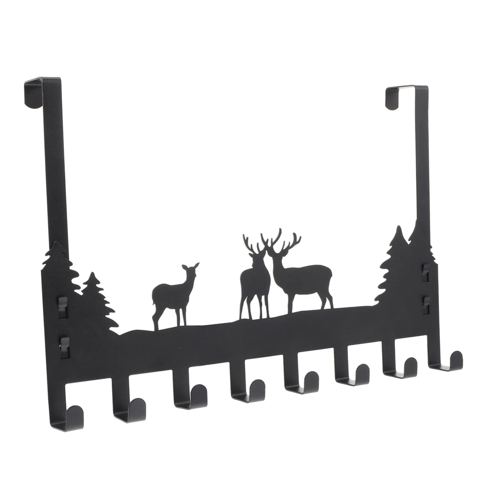 Homoyoyo Door Hooks for Hanging Rear Door Organizer Space-Saving Adhesive Hanger for Coat Hat Storage