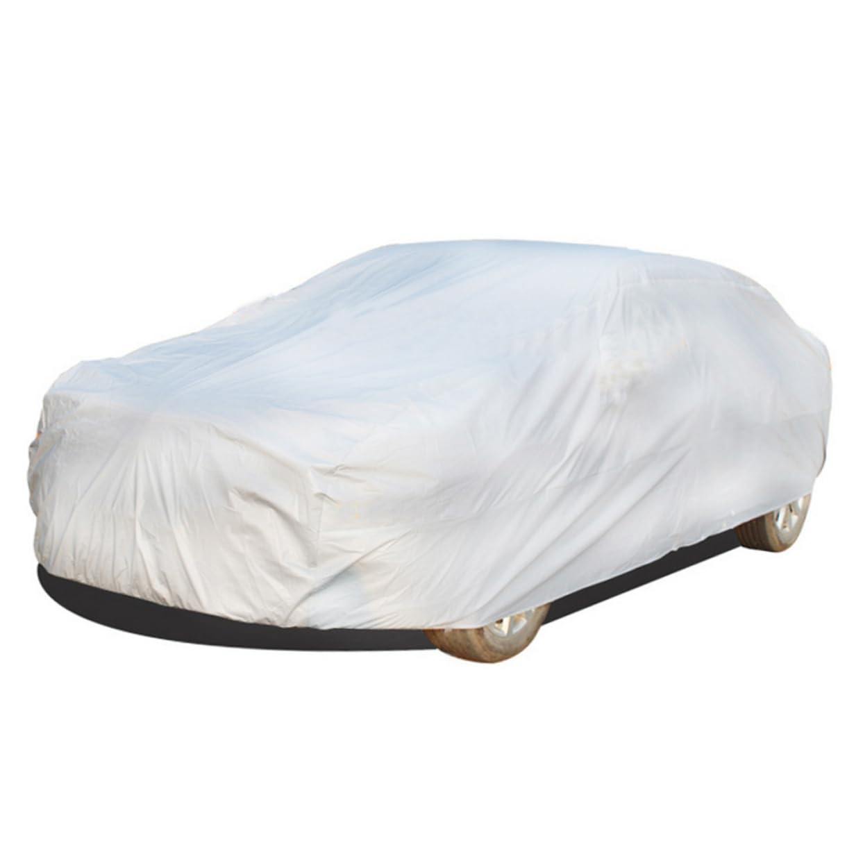 CHILDWEET Car Cover for Summer Sunscreen Universal Fit Sturdy Easy-on Off Silver Size m — view 8